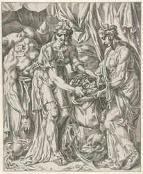 Judith met la tête d