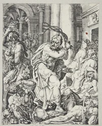 Christ chassant les marchands du temple