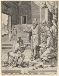 Le roi pardonnant sa dette à son serviteur