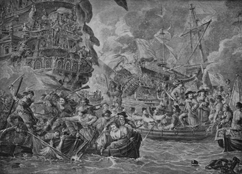 Les Hollandais dans la Medway, vers 1790