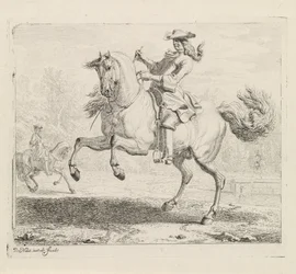 Cheval cabré avec cavalier (série Manège)