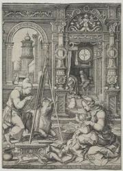 Saint Luc peignant la Vierge