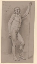 Homme nu debout, vu de face (2e prix 1776)