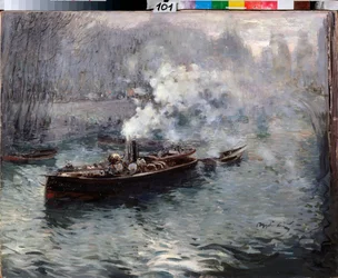 Un bateau à vapeur