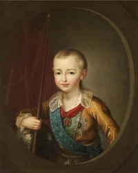Portrait du grand-duc Alexandre Pavlovitch Alexandre Ier enfant