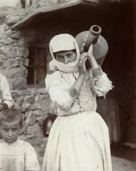 Fille de campagne arménienne, Erevan, Arménie