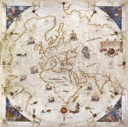 Carte portulan du monde, 1519