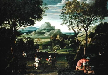 Paysage avec bateaux, ou Paysage avec scène de chasse