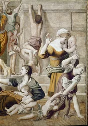 Histoire de Sainte Cécile : Aumône de Sainte Cécile (détail)