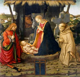 Nativité avec Saint François et Saint Julien