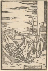 Vulcain enchaîne les métaux capturés, feuille 4 de la série « De la Pirotechnia »