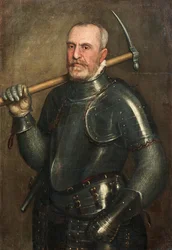 Portrait de Giulio Savorgnan 1510-1595 avec pioche, vers 1565