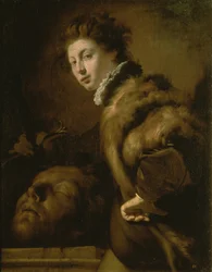 David avec la tête de Goliath