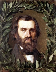 Portrait du compositeur italien Giuseppe Verdi (1813 - 1901)