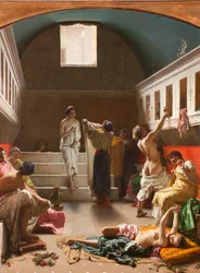 Les thermes de Pompéi, 1861