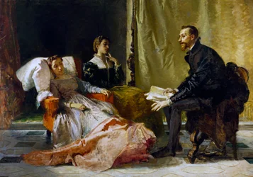 Torquato Tasso lit Jérusalem délivrée à Eleonora d