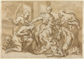 Madonna entourée de saints