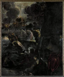 Le baptême du Christ - Huile sur toile