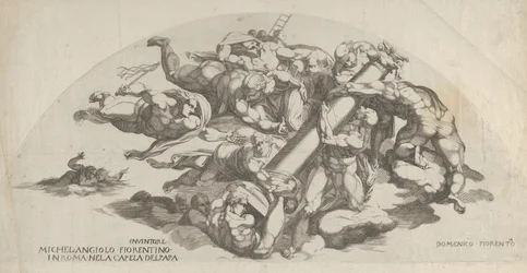 Groupe du Jugement Dernier, Anges portant la Colonne de la Flagellation, 16ème siècle