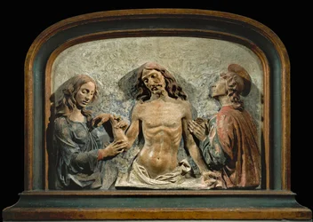 Le Christ mort adoré par saint Jean l