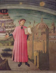 Dante lisant la Divine Comédie (détail)