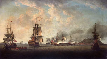 Attaque britannique sur la forteresse de Gorée, 29 décembre 1758, au large de Dakar