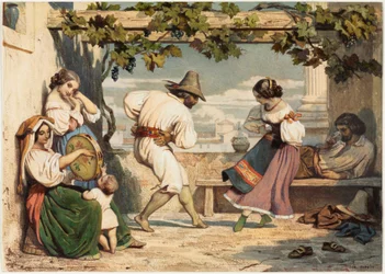 La Saltarelle, vers 1800