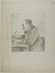 Portrait de Volney trempant sa plume