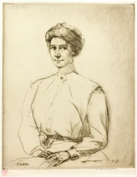 Portrait (pointe sèche numéro un)