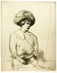 Drypoint numéro deux : Portrait