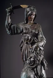 Judith et Holopherne. Sculpture en bronze