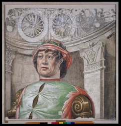 Poète lauréat au chapeau rouge