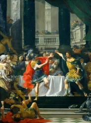 Alexandre le Grand menacé par son père, probablement 1700-1705 (huile sur toile)