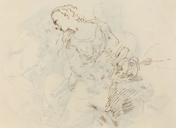 Figure féminine (Madeleine pénitente ?) [verso]