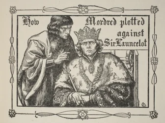 Comment Mordred complota contre Sir Launcelot, illustration de 