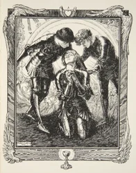 Puis ils allèrent voir Sir Galahad, illustration de 