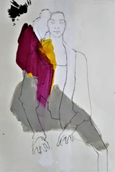 Silhouette de mode abstraite