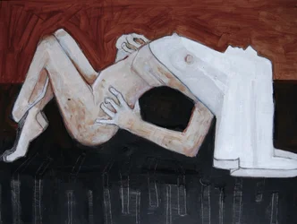 Nu allongé abstrait
