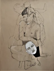 Figure nue au masque