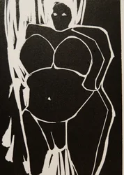 Une femme enceinte audacieuse