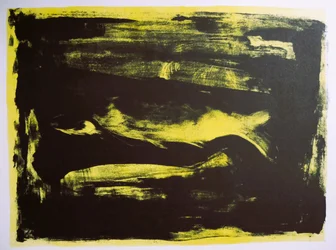 Jaune vif, sombre, abstrait