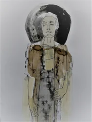 Figure féminine en méditation