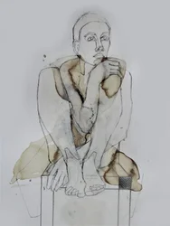 Figure assise en méditation