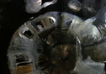 Tourbillon abstrait sombre