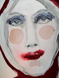 Visage dramatique à l