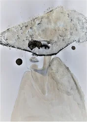 Portrait au chapeau mystérieux