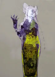 Une mystérieuse silhouette violette