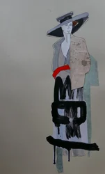 Graffiti « Femme élégante »
