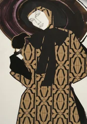 Une femme avec un oiseau