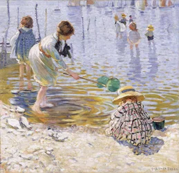 Au bord de la mer (huile sur toile)